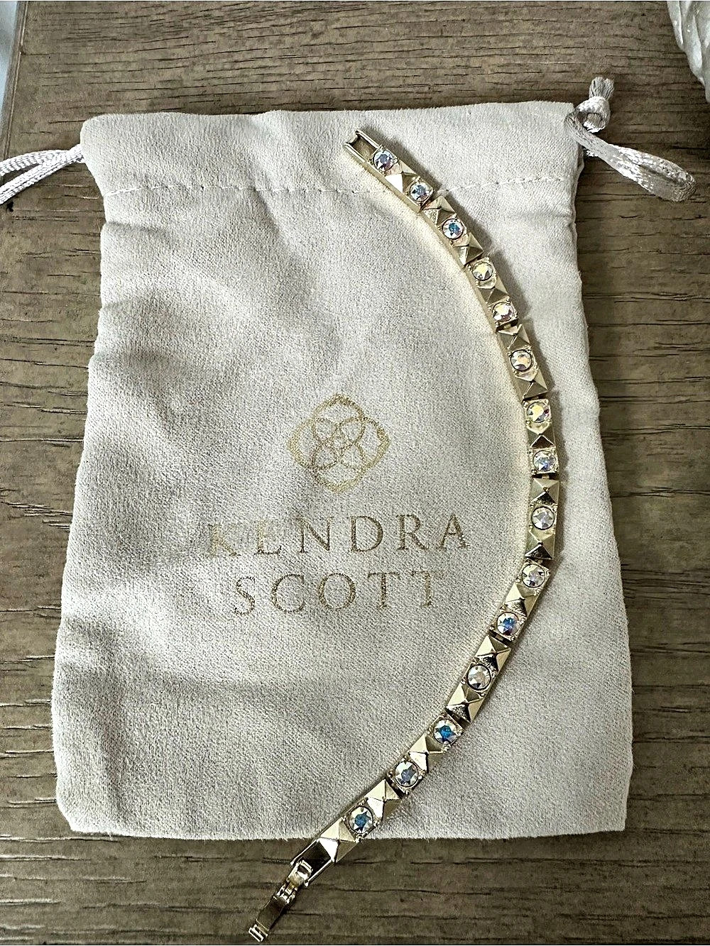 Kendra Scott Gold Crystal Link Phillipe Bracelet
